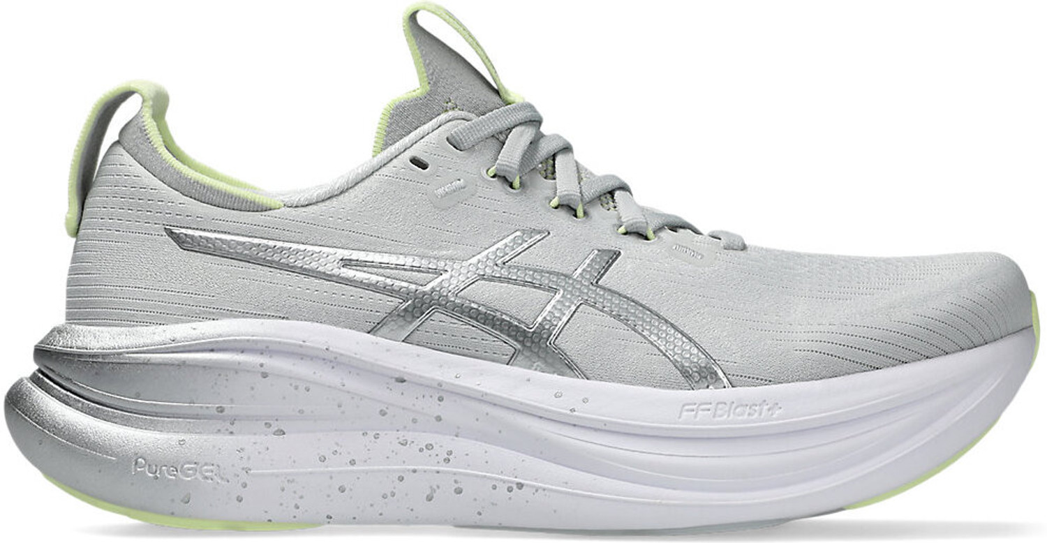 Image of Asics GEL-NIMBUS 28 PLATINUM Running Shoes For Women (Grey, 4)