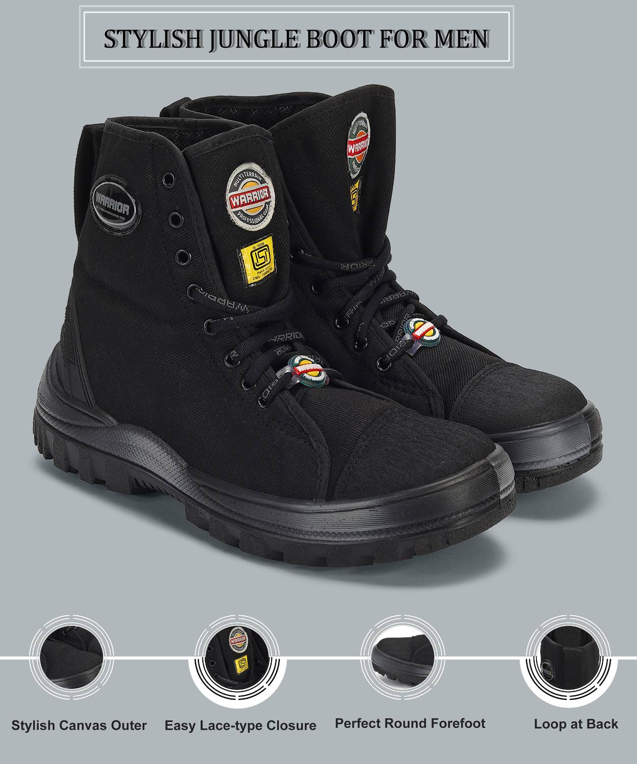 LIBERTY Warrior Jungle King Boot Black - Image 3