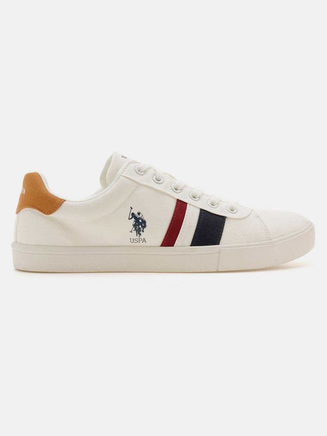 U.S. POLO ASSN. ABOR 3.0 Men's White Sneakers - Image 5