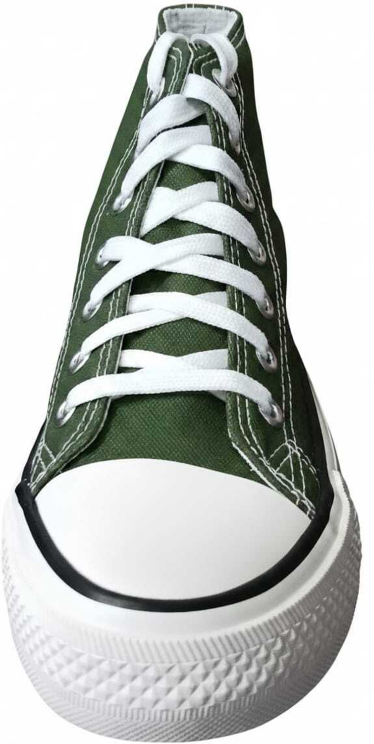 Image of City Soles Street Smart Casual Canvas Sneakers Canvas Shoes For Men (Green, 7)
