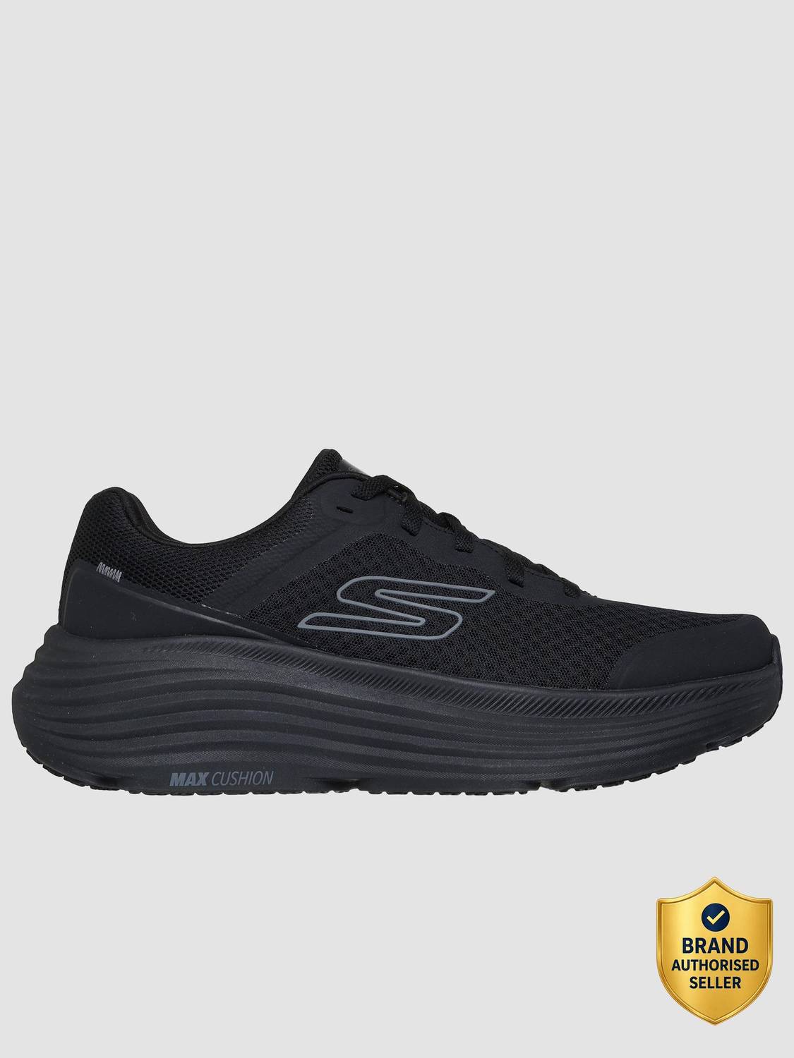 Skechers MAX CUSHIONING ENDEAVOUR Black Men's Sneakers - Image 1