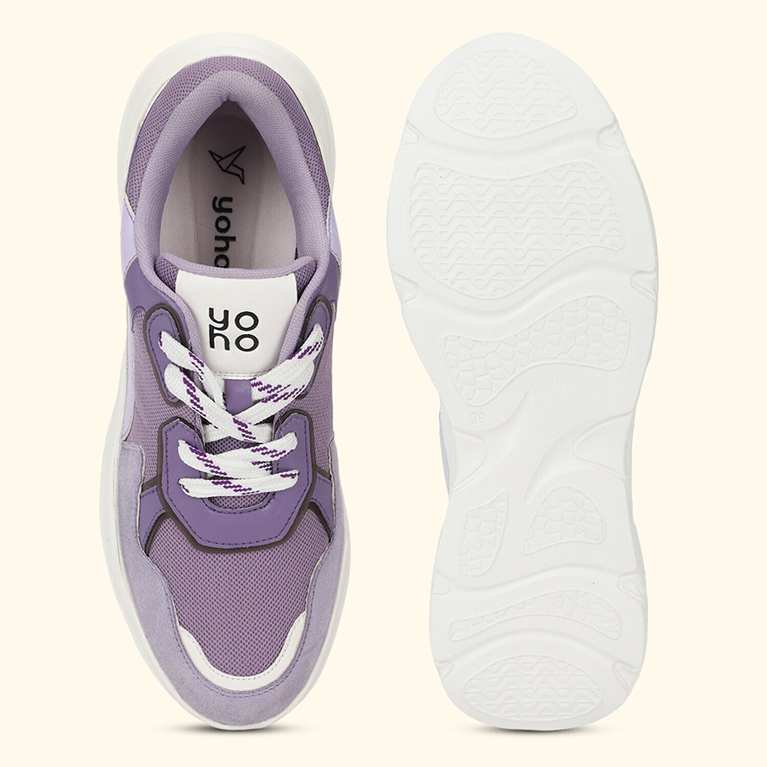Image of yoho Chunky Sneakers | Cushioned Insole | Anti-Skid Sneakers For Women