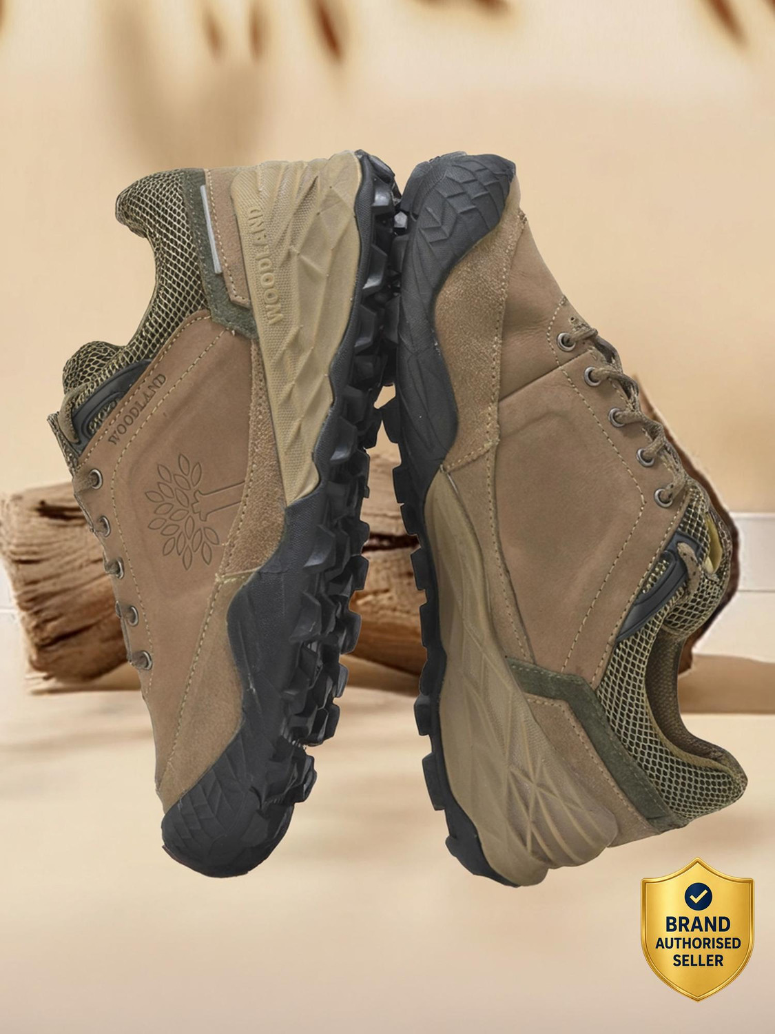 Image of WOODLAND Lace Up Lightweight Breathable Comfortable Daily Use Casuals For Men
