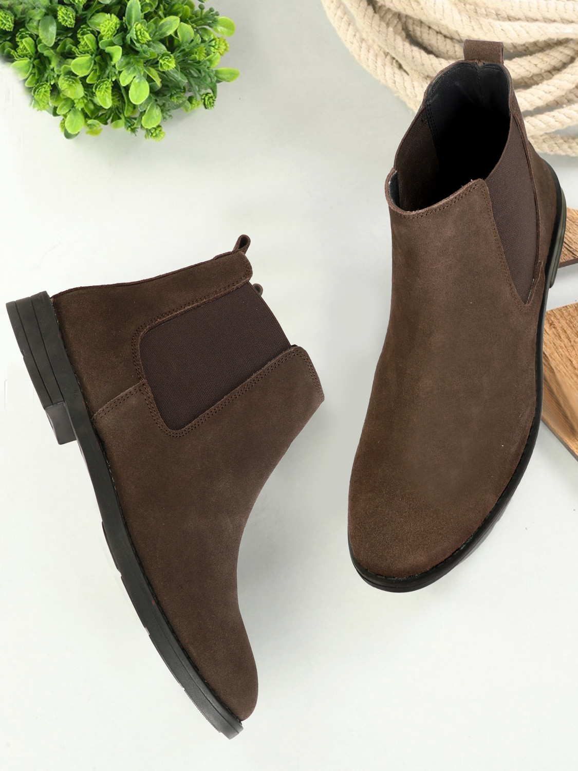 Image of PS SHOES Premium Quality 100% Suede Leather I Chelsea Ankle Boots I Boots For Men