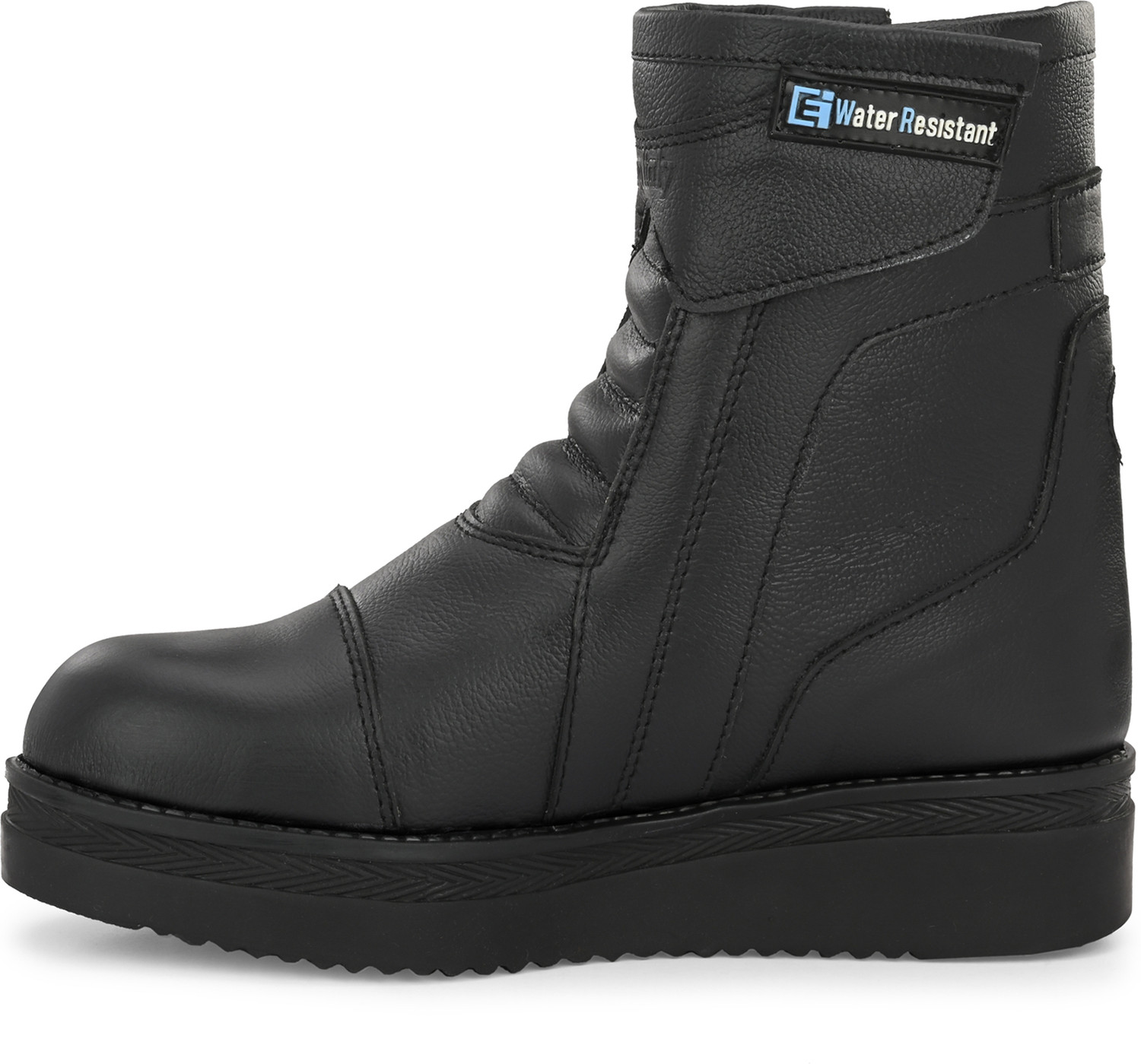 Image of EEGO ITALY Water Resistant Biker boot anti slip sole with steel toe protect,3M Reflectors Riding Shoes For Women