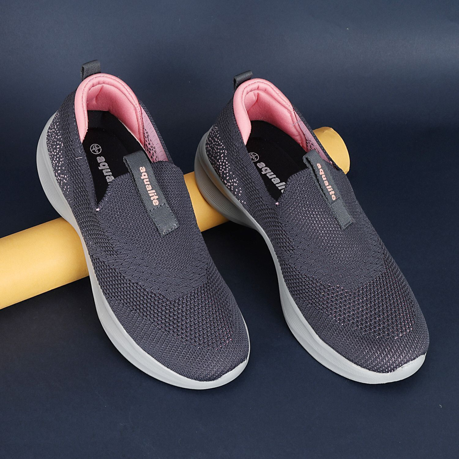 Image of Aqualite Women Comfortable Slip-On Running Shoes with Breathable Mesh and Shock Outdoors For Women