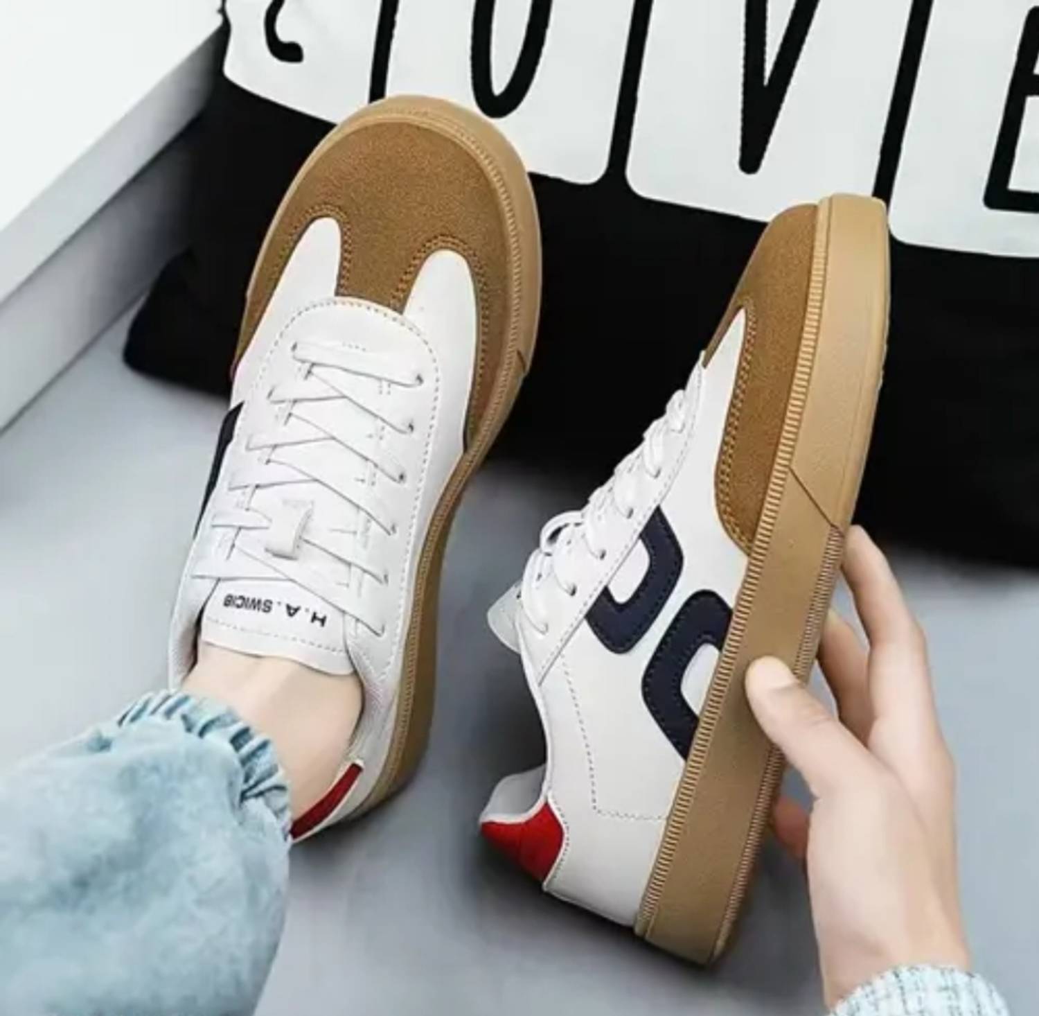 ZF ALFIYA Men's White Sneakers - Image 2