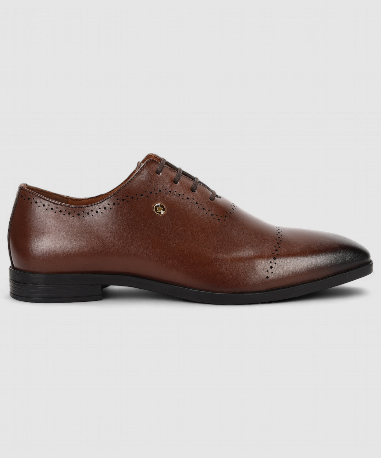 Image of LOUIS PHILIPPE Premium Leather Breathable Anti-Slip with Heel Formal Lace Up For Men