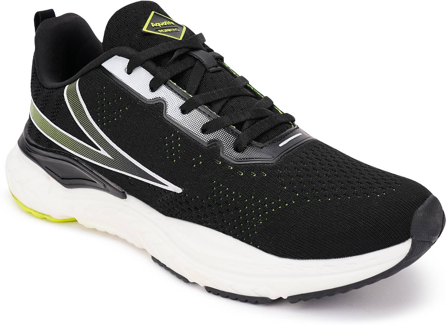 Aqualite Men’s Lightweight Mesh Running Shoes | Flexible Phylone Sole | No Heel Fit Running Shoes For Men