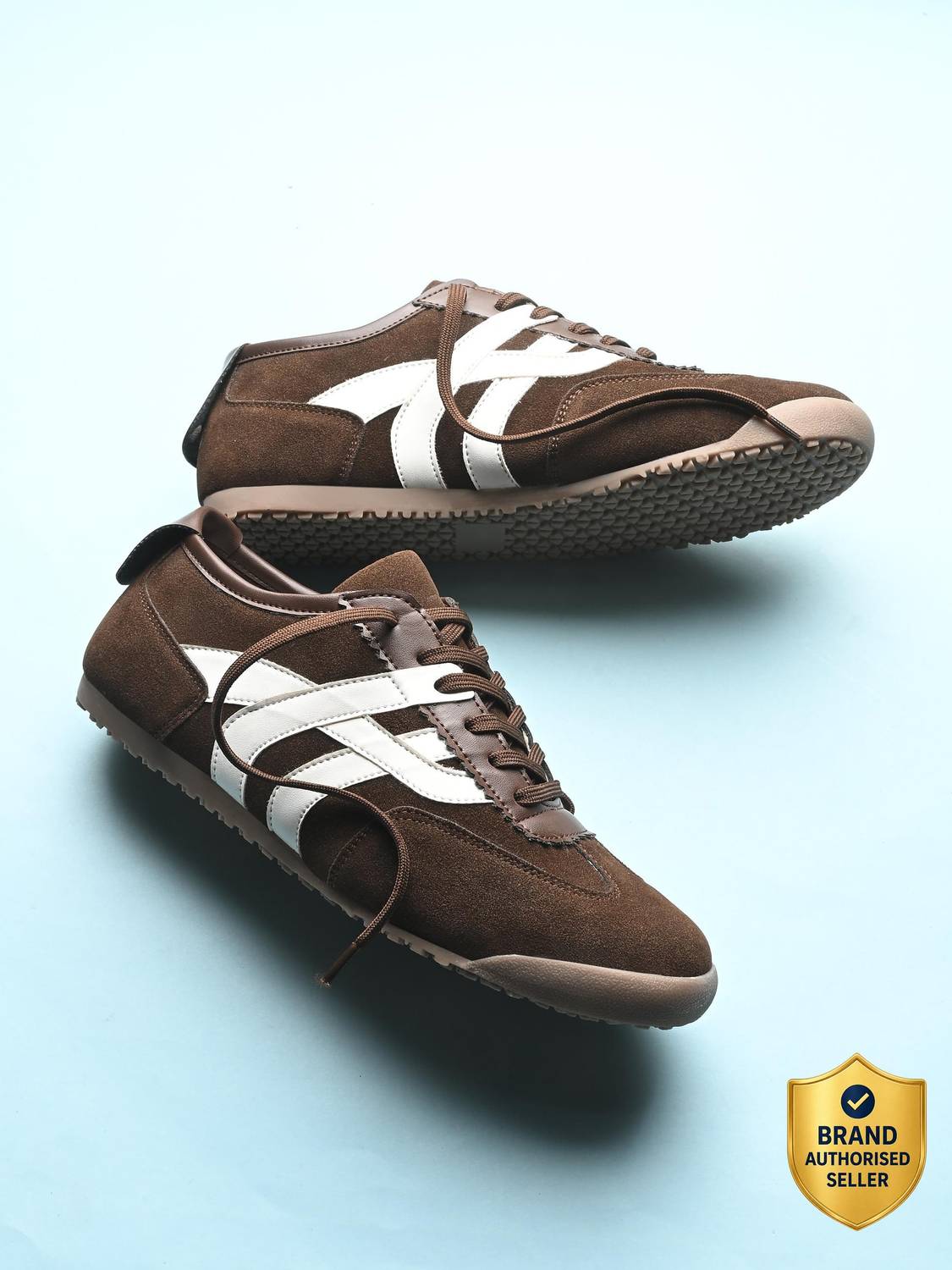 Roadster Men's Brown Sneakers - Image 1