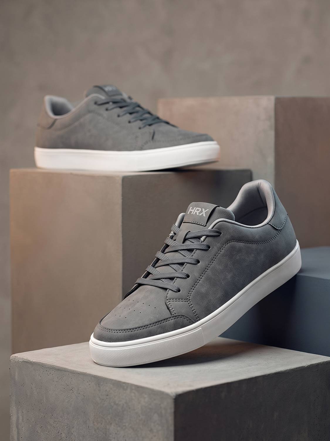 HRX by Hrithik Roshan HX-410 06 Men's Gray Sneakers - Image 1