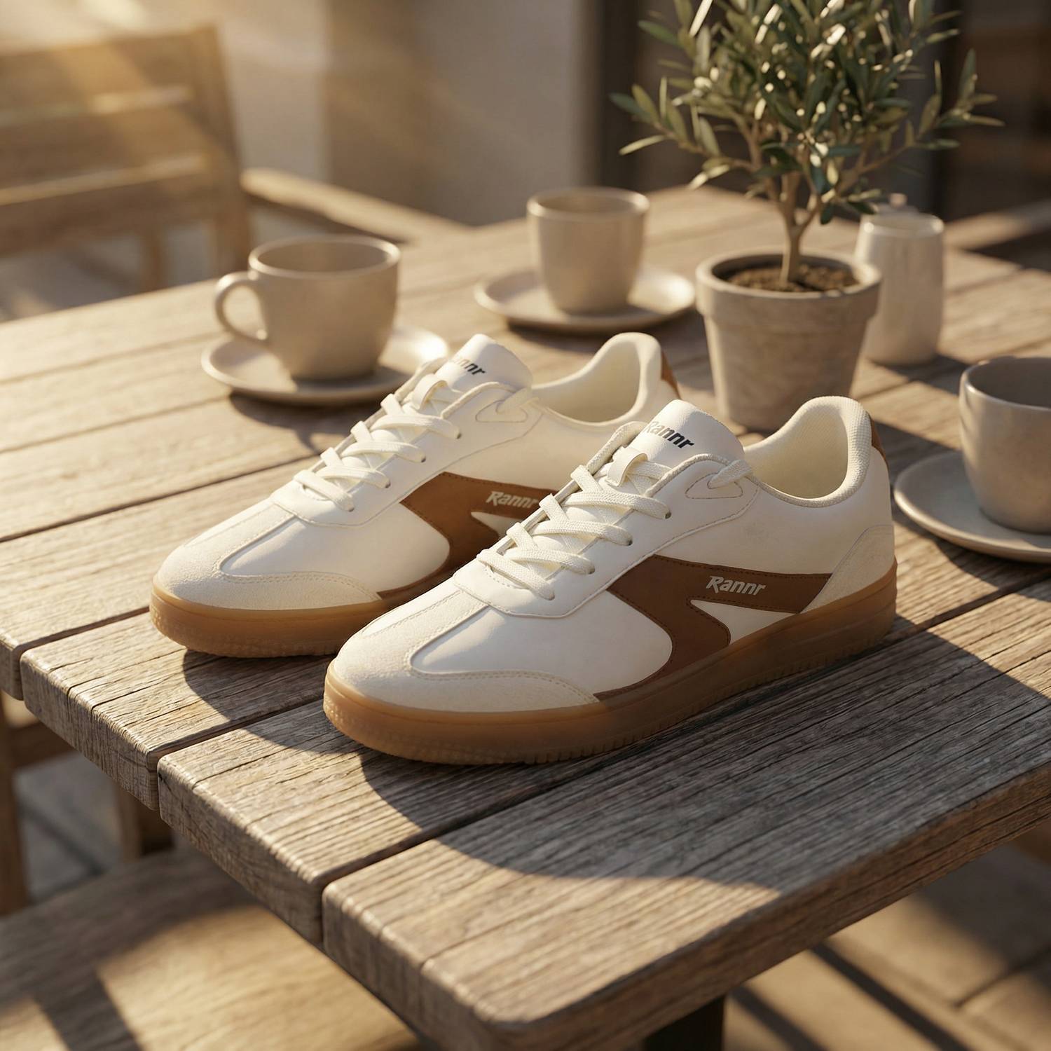 Rannr Sneakers For Men White - Image 1