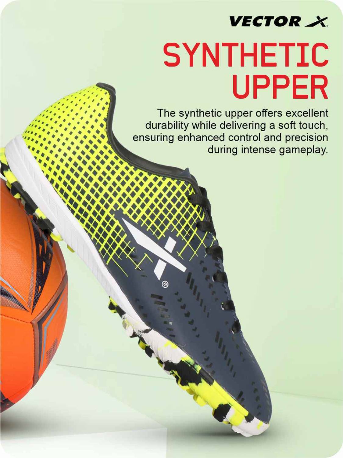 VECTOR X Royale Plus Synthetic Leather Indoor Football Shoes for Men - Image 4