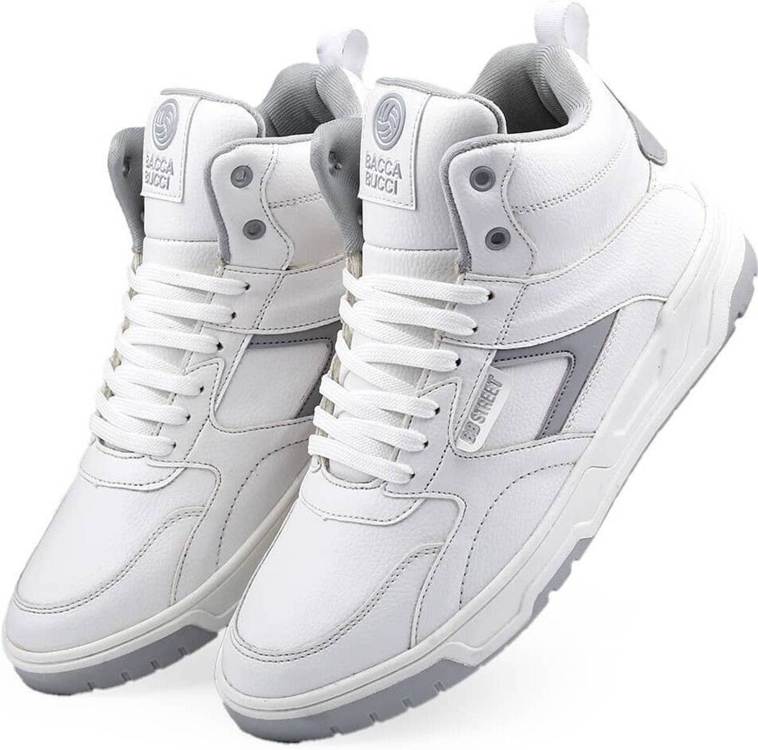bacca bucci Cappuccino Skystompers Retro High-Top Sneakers - Image 4
