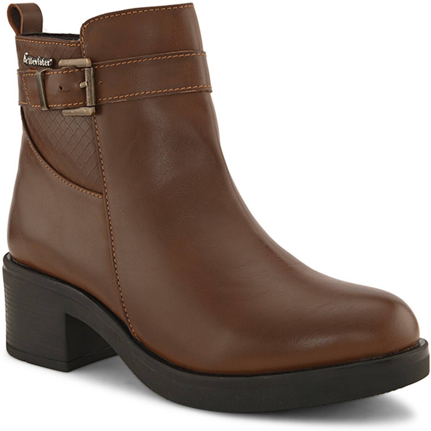 ALLEVIATER Stylish Casual Buckled Ankle Length Boots For Women Corporate Casuals For Women