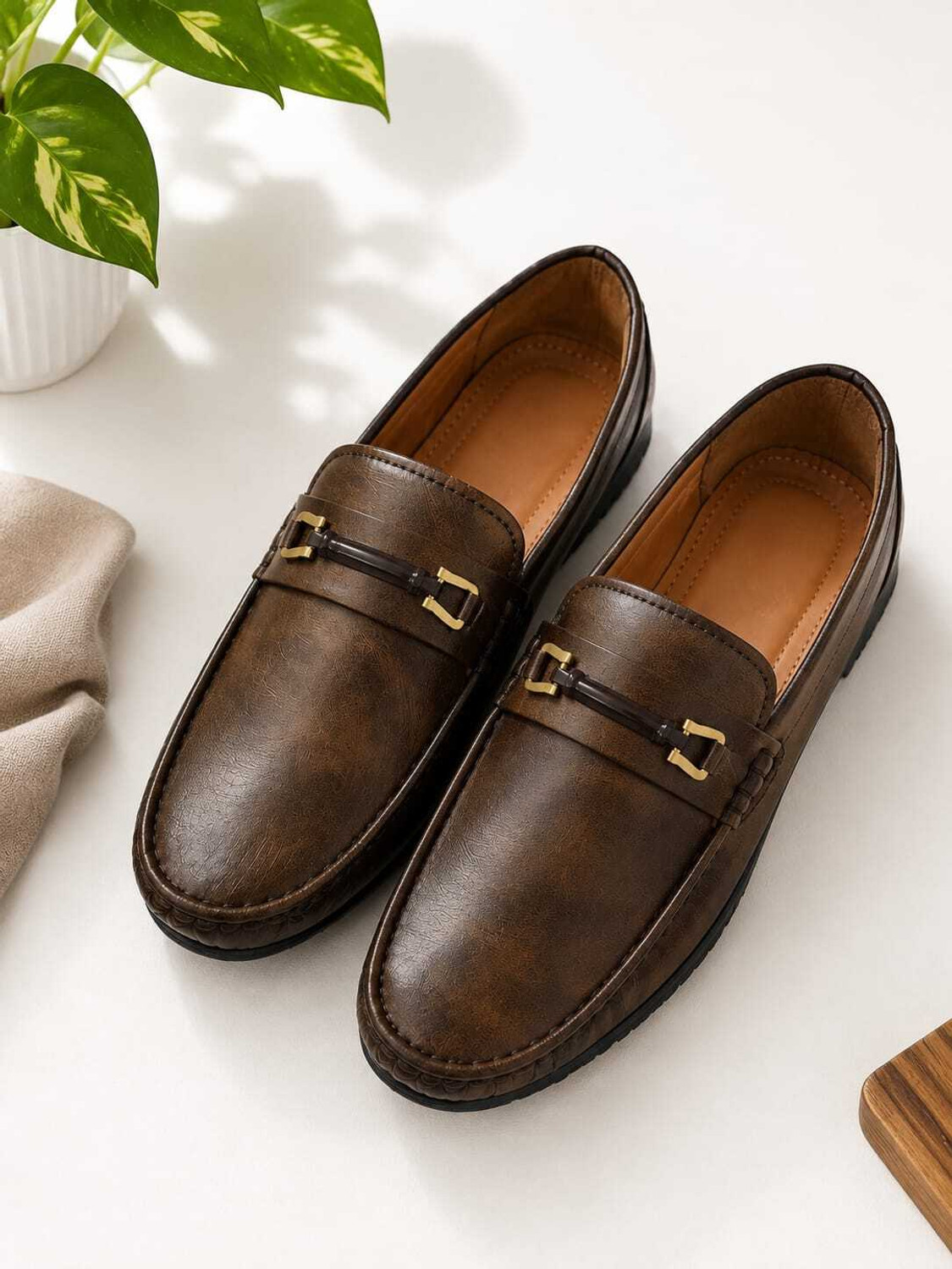 Image of Tajwear Men loafer Loafers For Men (Brown, 8)
