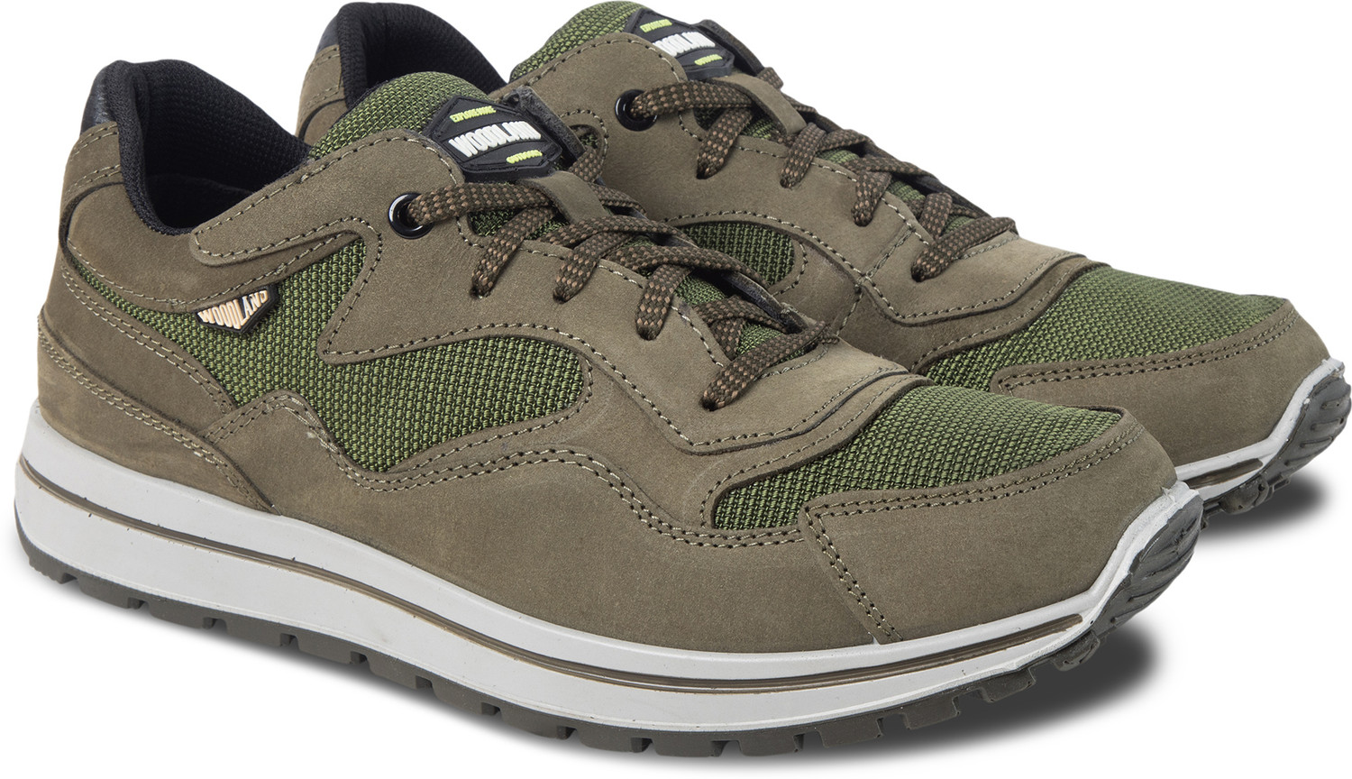 Image of WOODLAND Lace Up Lightweight Breathable Comfortable Daily Use Casuals For Men