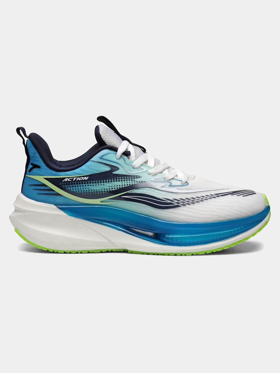 Image of action Athleo TURBO-2401 Trendy Lightweight Comfortable Durable Sports Lace-Up Running Shoes For Men