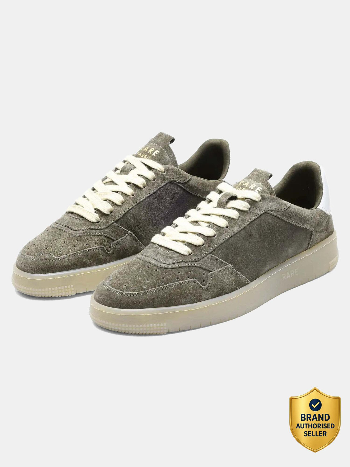 Image of Rare Rabbit WOOLTON-2 OLIVE PRIMARY Sneakers For Men