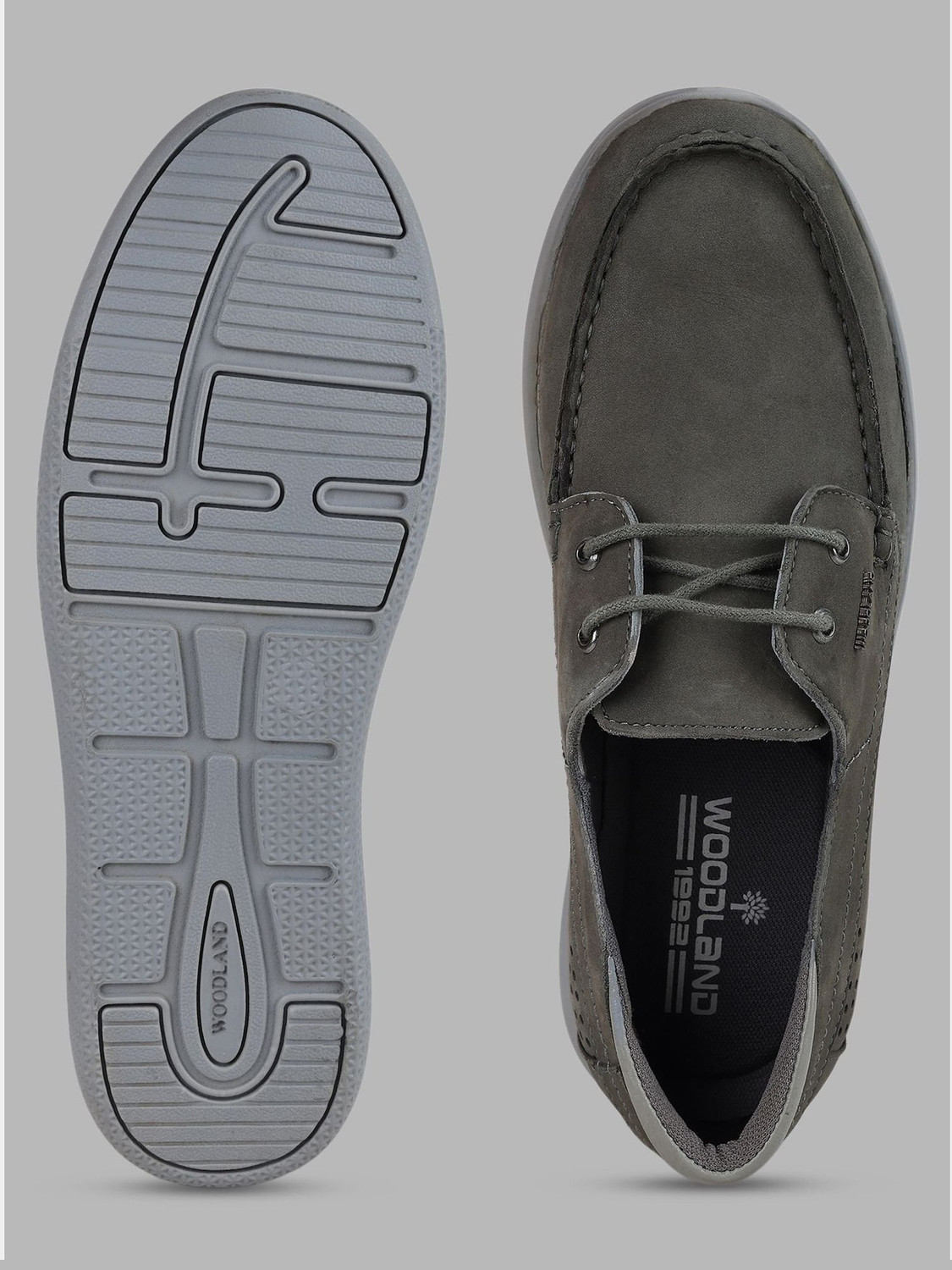 Image of WOODLAND Lace Up Lightweight Breathable Comfortable Daily Use Casuals For Men