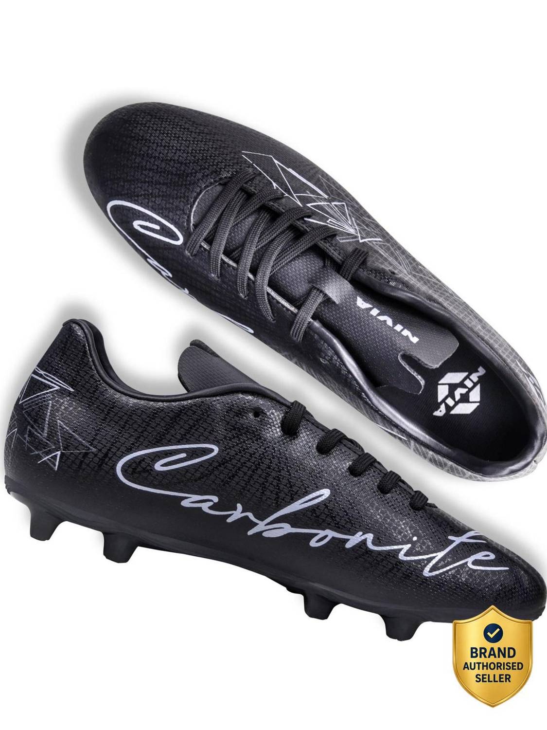 NIVIA Carbonite 7.0 Football Shoes (Black)