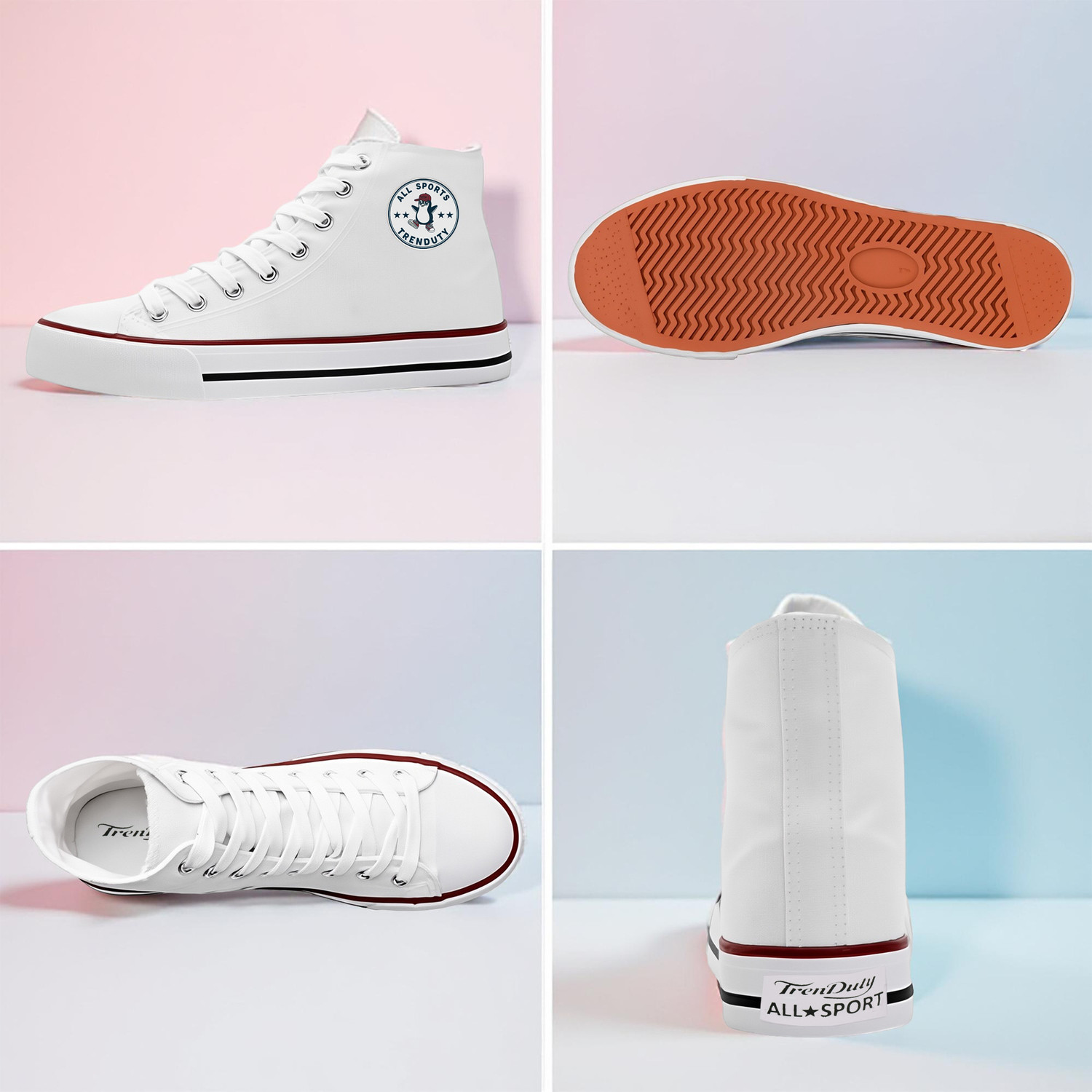 Image of TRENDUTY Canvas High top Shoes Sneakers for Women High Tops For Women