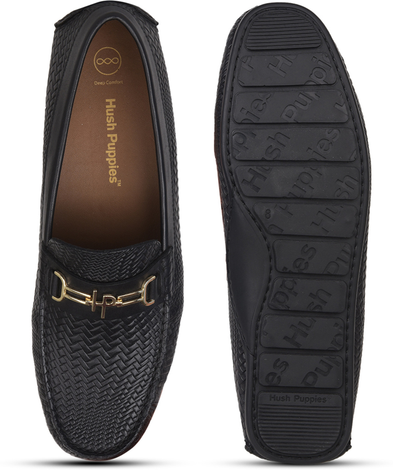 Image of HUSH PUPPIES Men's Casual Loafer Shoes - Black - ( UK- 9 ) Loafers For Men