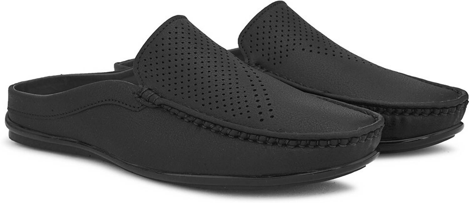 PROVOGUE SS24 3055 Open PU Loafers For Men Black - Image 3