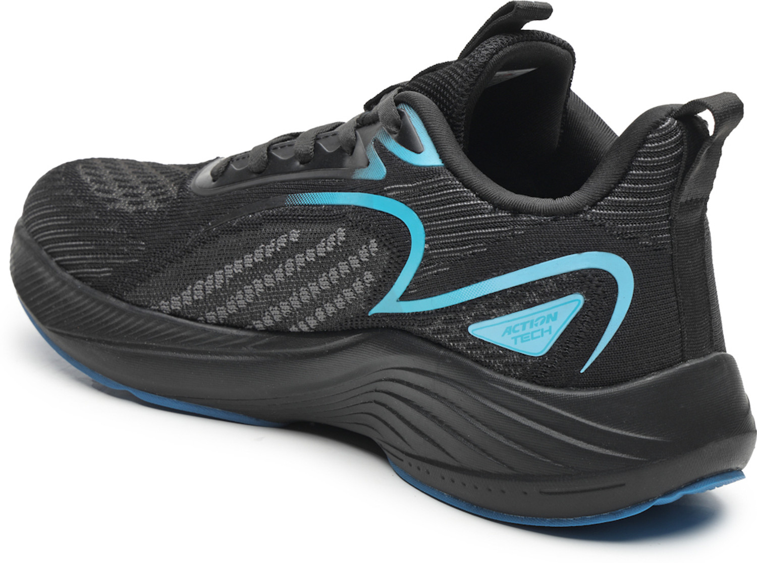 Image of action Athleo BULLET-233 Lightweight Comfortable Durable Sports Lace-Up Running Shoes For Men