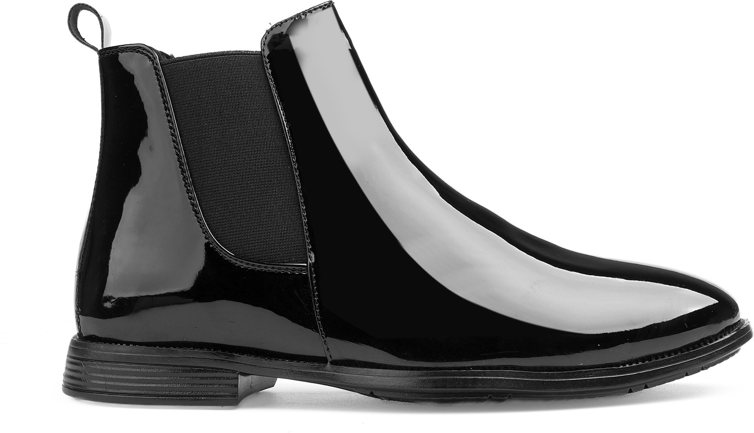 Image of T-ROCK Synthetic Leather Lightweight Comfortable Trendy Walking Slip On Chelsea Boots Boots For Men