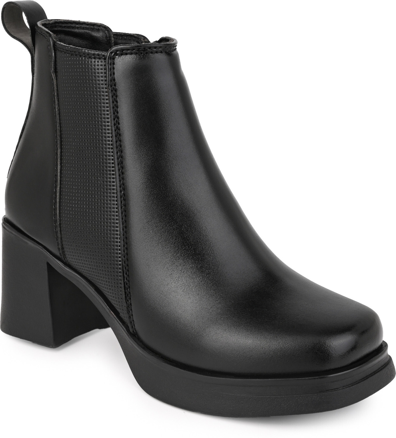 Image of Roadster Women Brown Square toe & Block heel Chelsea Boots Boots For Women