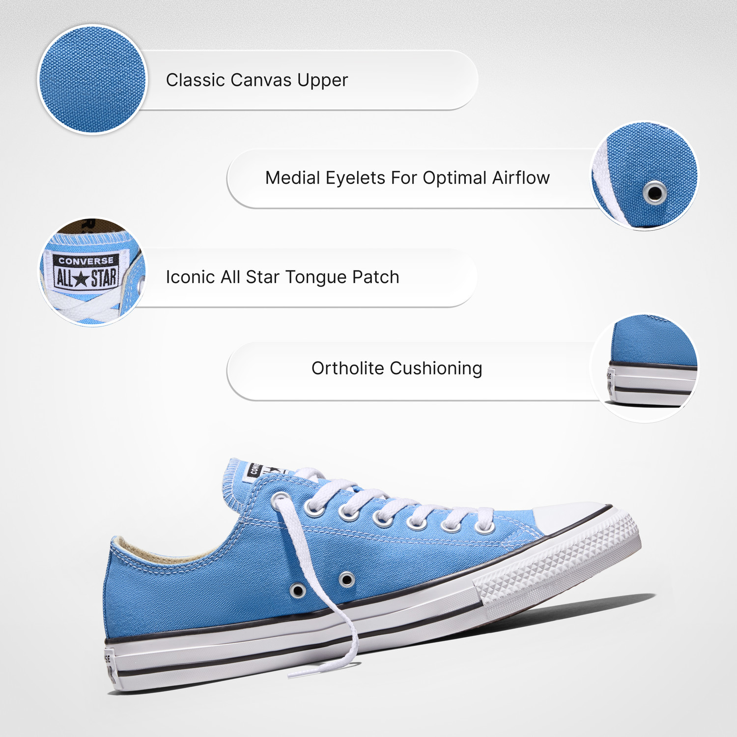 Image of Converse Chuck Taylor All Star Casuals For Unisex (Blue, 9)