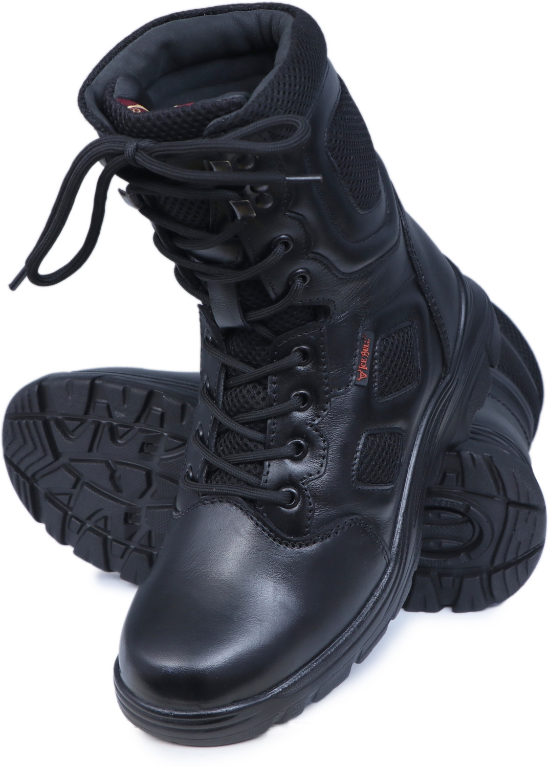 Image of ICEBULL LEATHER ICEBULL LEATHER 100% GENUINE LEATHER COMMANDO BOOTS FOR MEN Boots For Men