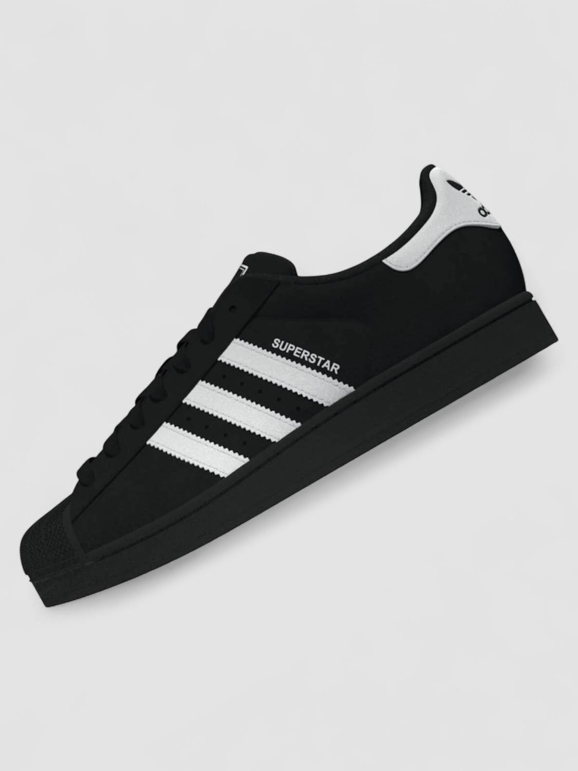 Adidas Originals Superstar II Black Unisex Sneakers - Image 4