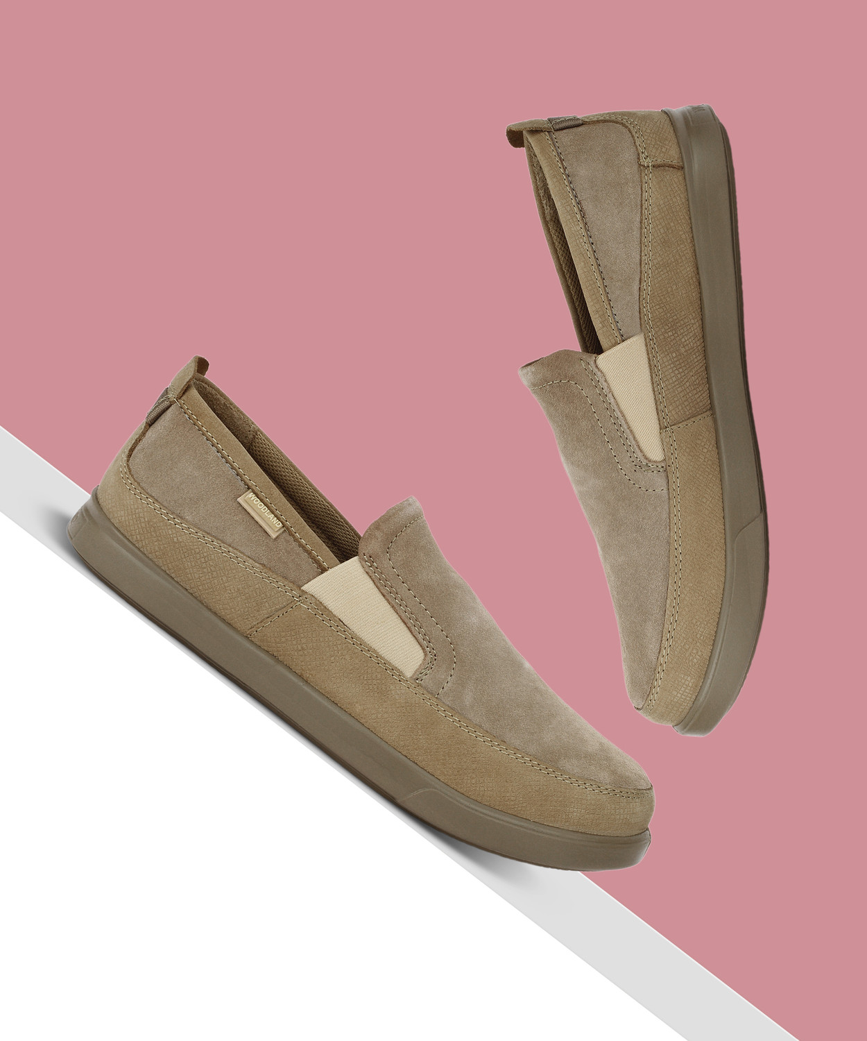 Image of WOODLAND Slip On Lightweight Comfortable Easy Wear Casuals For Men