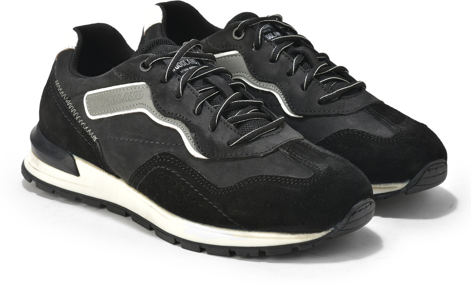 Image of WOODLAND Lace Up Lightweight Breathable Comfortable Daily Use Casuals For Men