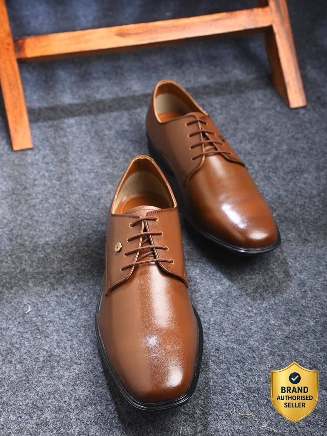 LIBERTY Fortune LUCIO-201 Formal Shoes With PU Upper | Comfortable Office Wear Lacing Derby For Men