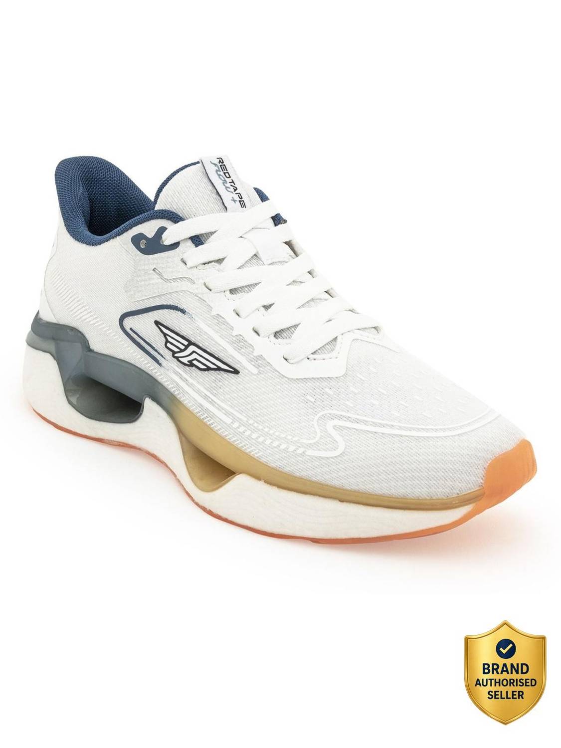 RED TAPE Athleisure Shoes Red Round-Toe Walking Shoes for Men