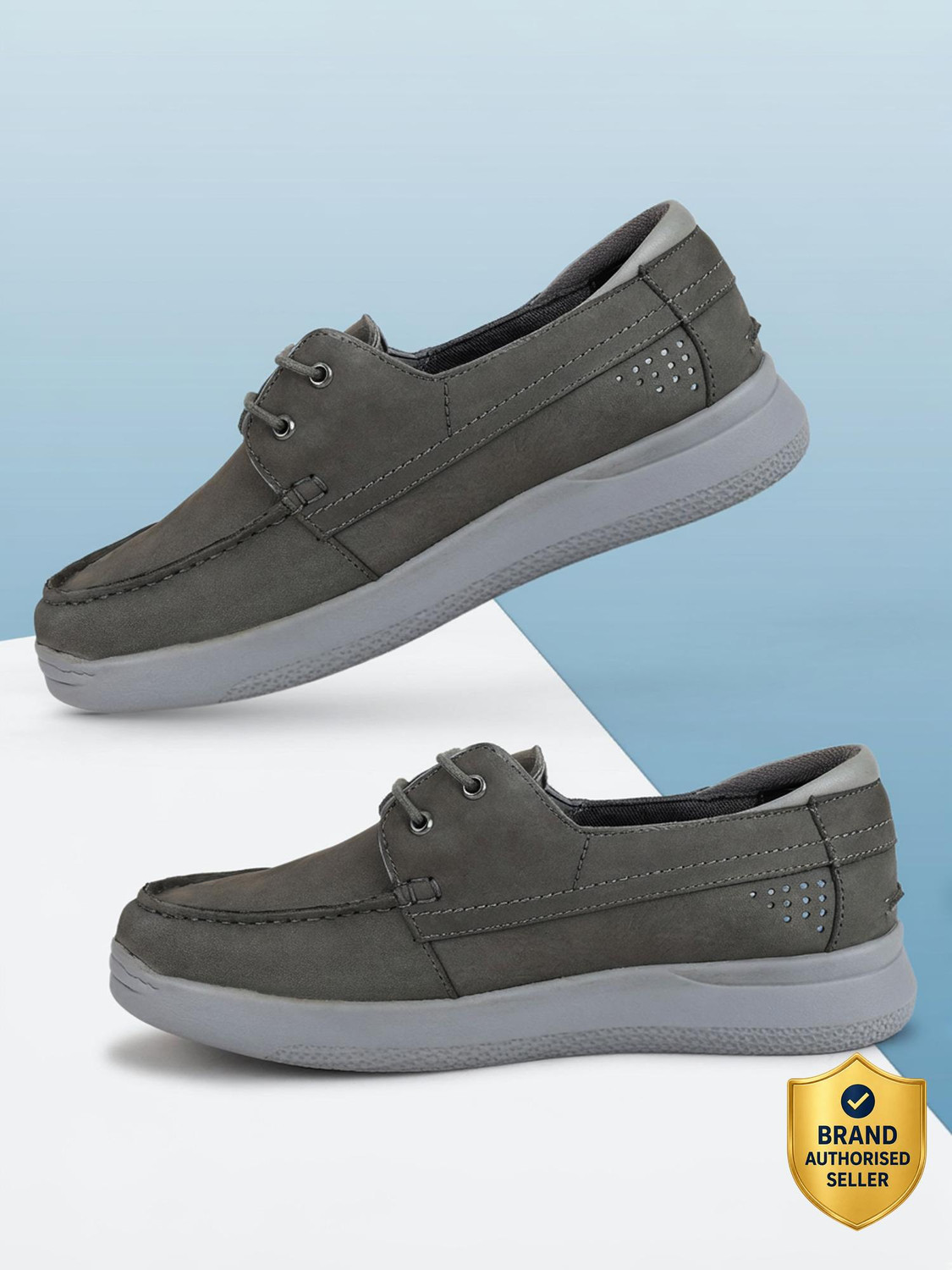 Image of WOODLAND Lace Up Lightweight Breathable Comfortable Daily Use Casuals For Men