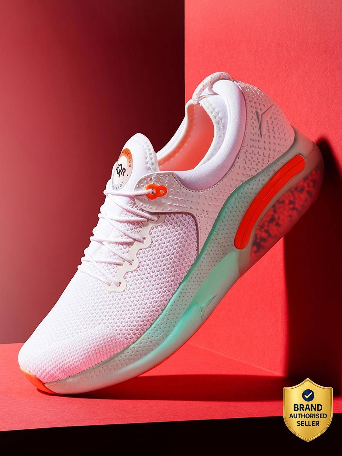 JQR JOYO-4 Men's White Running Shoes - Image 1
