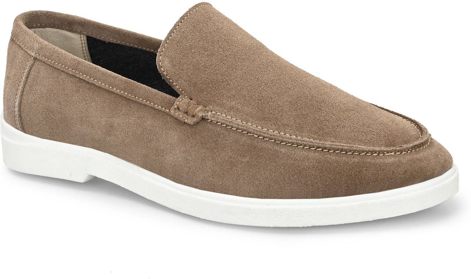 Just Leather Men Classic Suede Leather Loafers - Image 2
