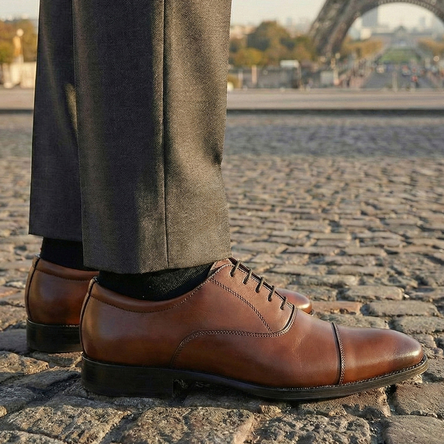 Image of FAUSTO Formal Office Work Lace-Up Shoes Derby For Men