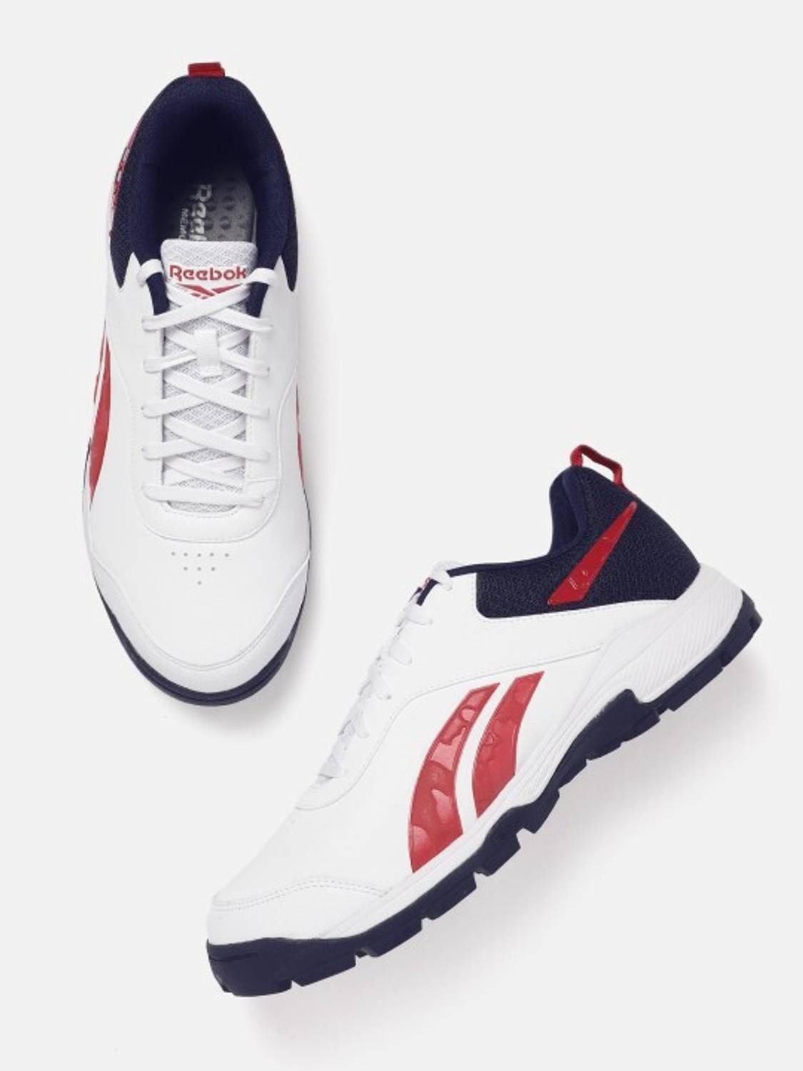 Reebok ProStrike M White Cricket Shoes - Image 1