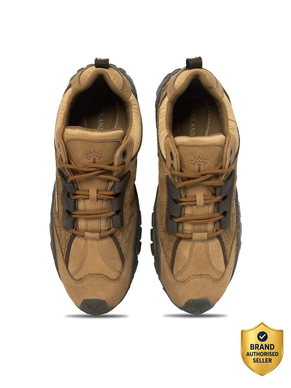 Image of WOODLAND Lace Up Lightweight Breathable Comfortable Daily Use Casuals For Men