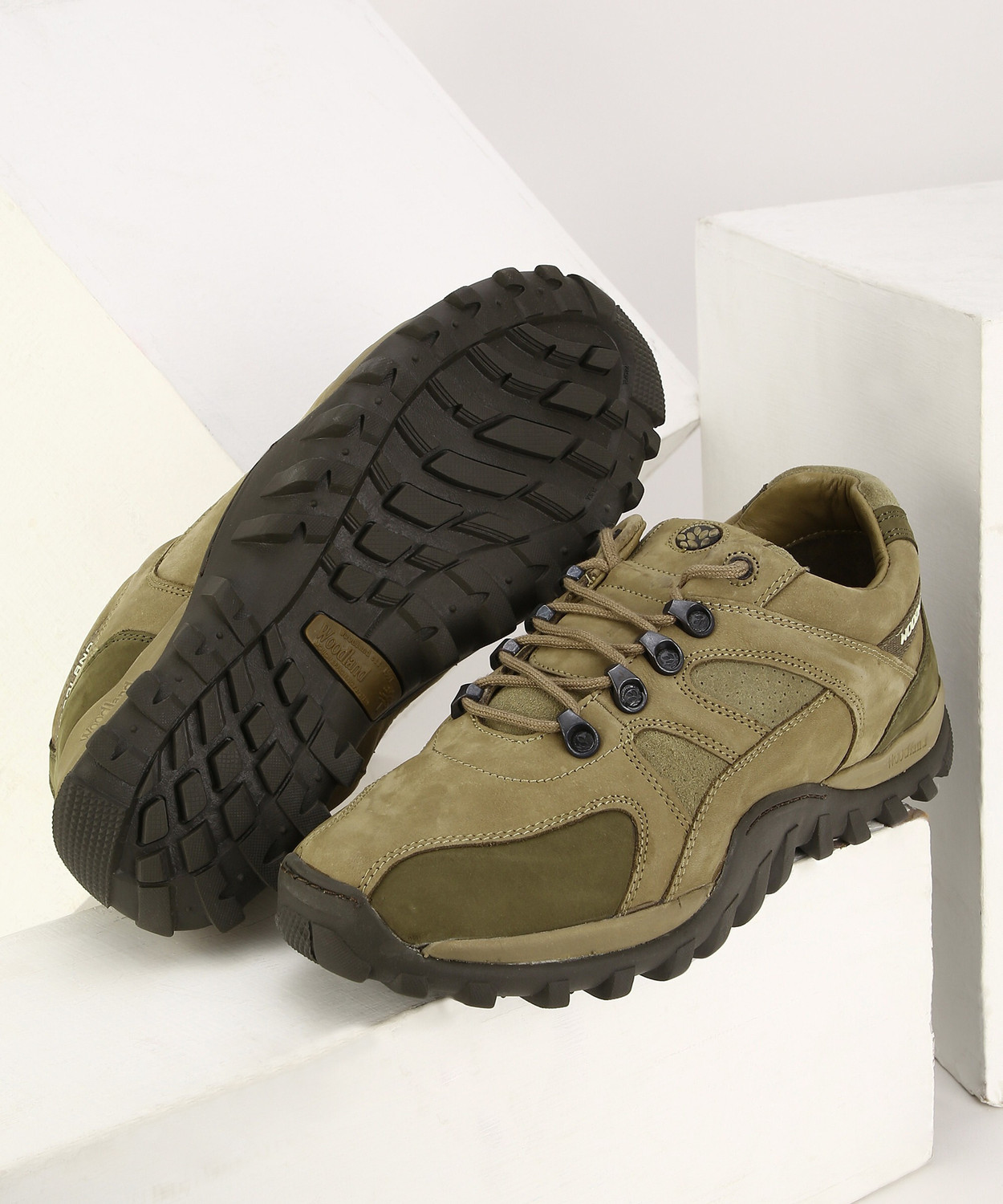 Image of WOODLAND Lace Up Lightweight Breathable Comfortable Daily Use Casuals For Men