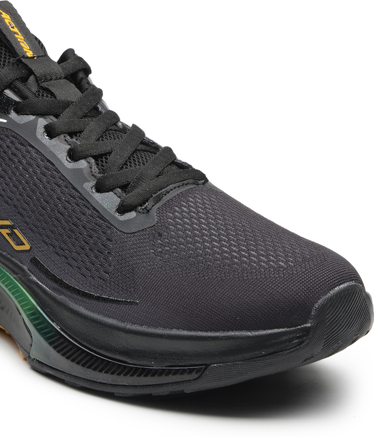 Image of action Athleo TURBO-2103 Lightweight Breathable Comfortable Sports Lace-Ups Running Shoes For Men