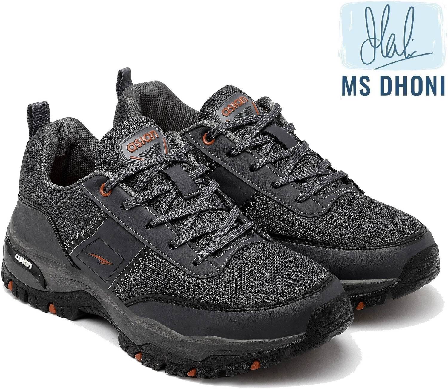 asian Everest-02 Grey Men's Trekking Shoes - Image 4