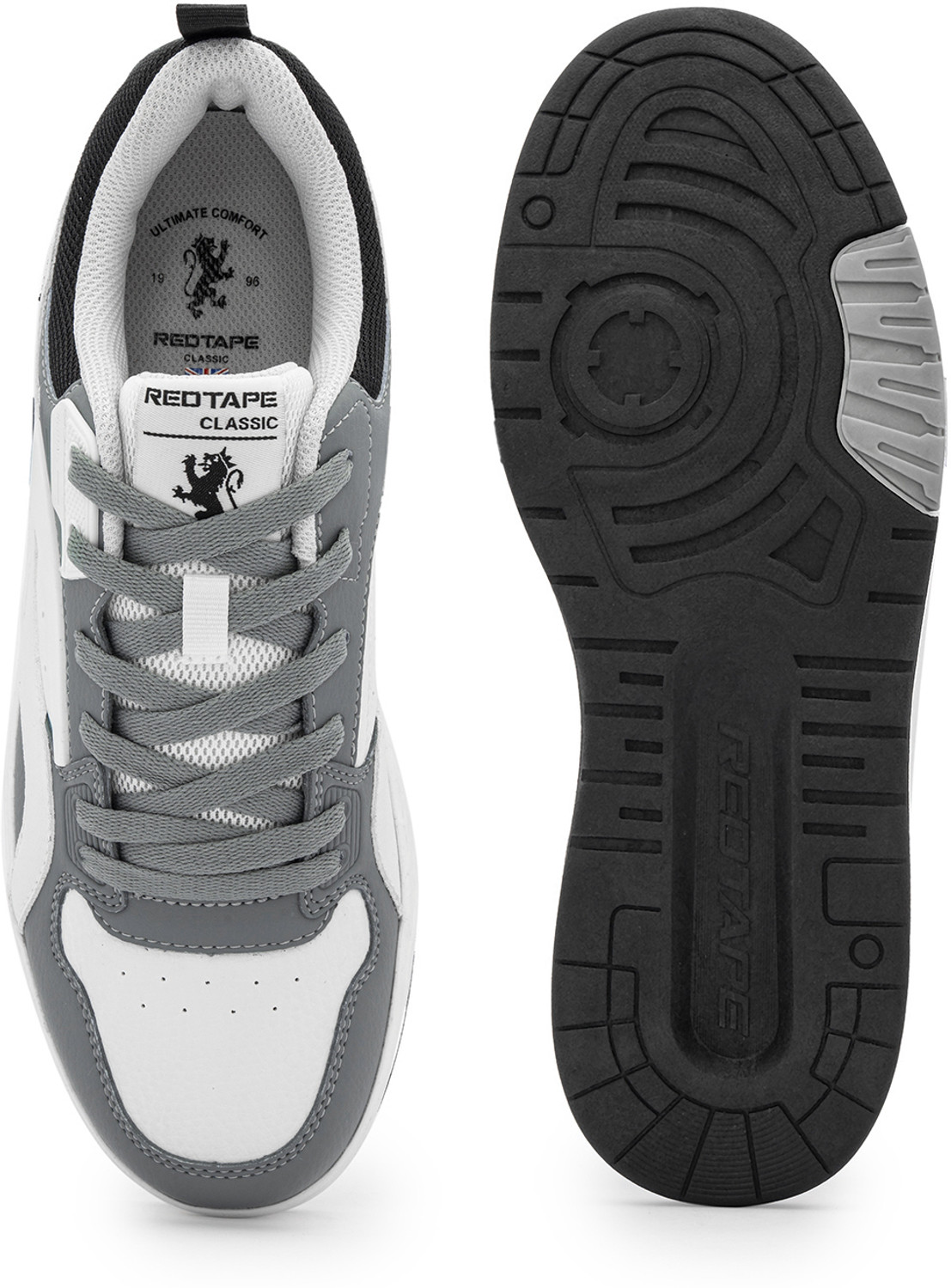 Image of RED TAPE Low Cut Sneaker for Men in White Ash Green | Sneaker Sneakers For Men
