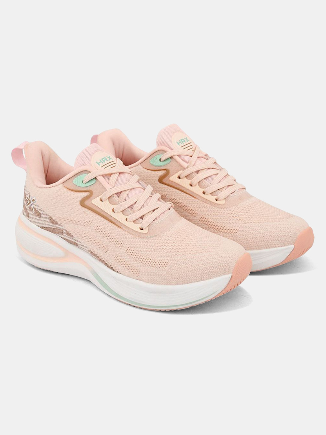 Image of HRX by Hrithik Roshan Peach Game Scape shoes Running Shoes For Women