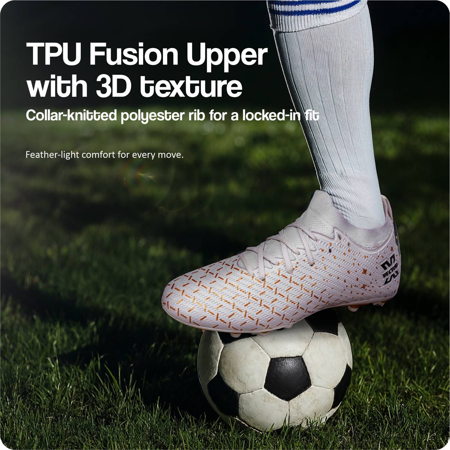 VECTOR X Starlight Cleats Primeknit Football Shoes - Image 3